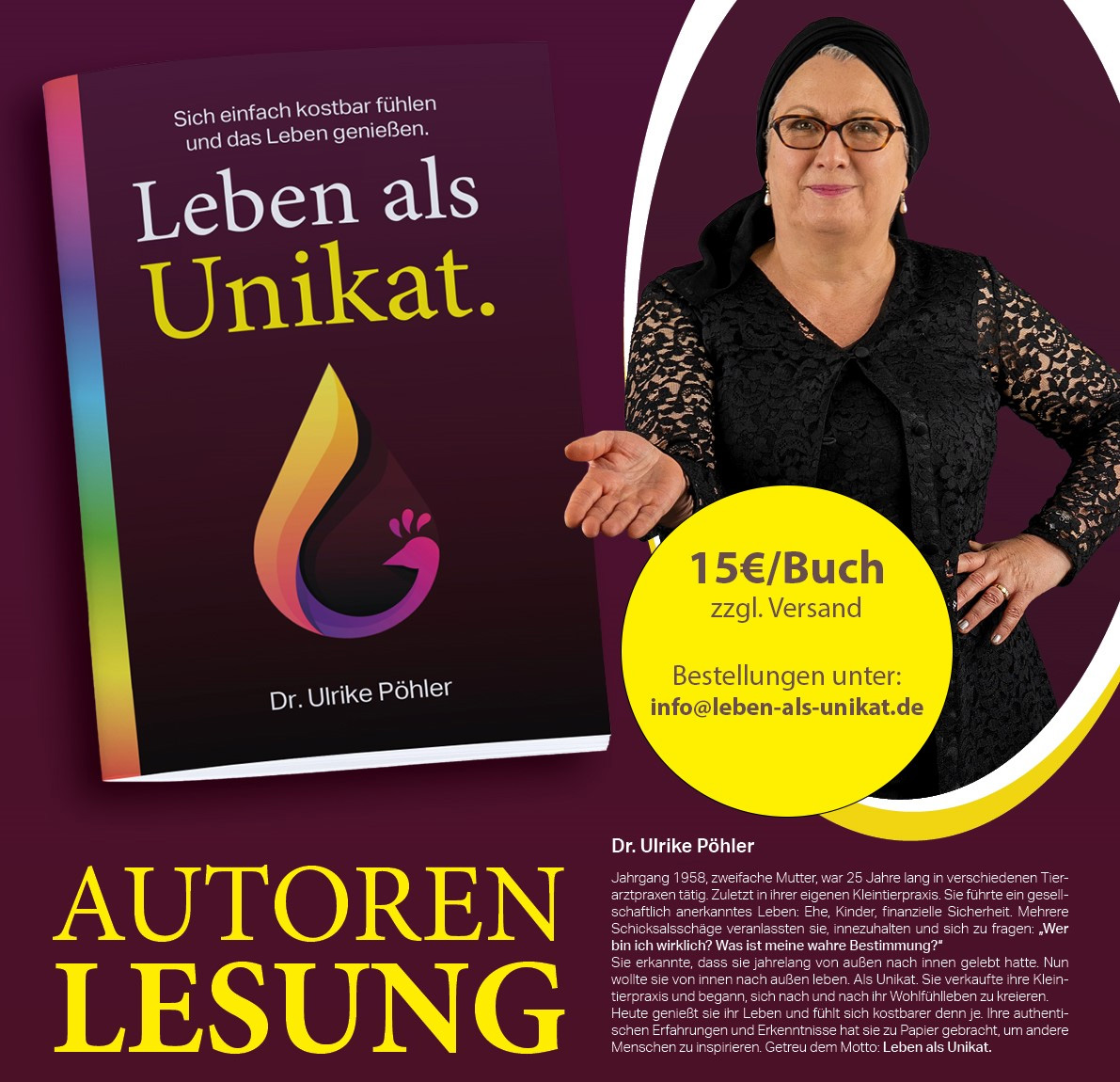 Leben als Unikat Flyer